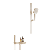 惠达(HUIDA)-TC100 淋浴花洒全套59A精铜卫生间家用增压钢琴键置物简易无顶喷洗澡花洒