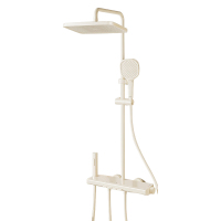 惠达(HUIDA) -TF366 淋浴花洒套装家用卫生间香薰除氯超大置物钢琴键精铜主体增压花洒