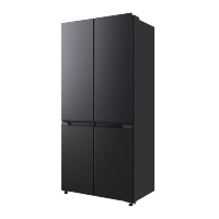 美的(Midea)冰箱60cm薄501十字四开门一级变频风冷无霜智能家用大容量电冰箱BCD-501WSPM(Q)炭灰浮光