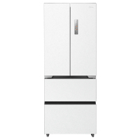 美的(Midea)多门冰箱M60全净系列MR-470WUFPZE曦云白法式多门60cm纯平全嵌底部散热一级双变频智能冰箱