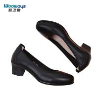 吾卫世 皮鞋 高跟 双