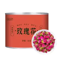 玫瑰花茶平阴干花泡茶干玫瑰花瓣无硫重瓣玖瑰正品茶包官方旗舰店