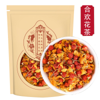 合欢花茶250g正品合欢花茶合欢花干花泡茶夜交藤酸枣仁泡水喝