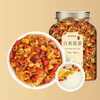 沈之问合欢花干花合欢花茶中药材正品睡眠茶泡水喝泡茶可搭夜交藤