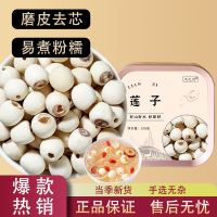 湖南湘潭大莲子新鲜去芯磨皮白莲无芯干货可搭银耳百合羹粒大饱满