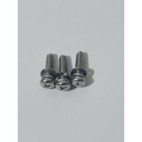 浚钧 十字白钢半圆头螺丝组件 4*6mm 套