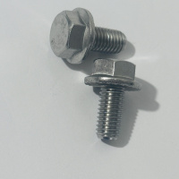 浚钧不锈钢六角法兰面螺栓6.8级M6X16mm/个
