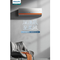 飞利浦(PHILIPS)1.5匹 新一级变频冷暖 壁挂式家用健康空调Eb3系列 FAC35V1Eb3HR镜耀灰