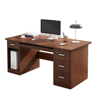 SONGLIM 盛松林 办公桌 160*60*75cm(深胡桃5抽1柜) 张