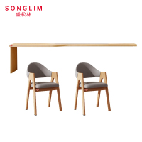 SONGLIM 盛松林 写字桌椅(1桌2椅)2400*450mm 套