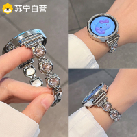 适用于华为gt5表带GT4新款金属watch5闪钻猫咪智能运动手表gt5pro女士watch4/3腕带3139a