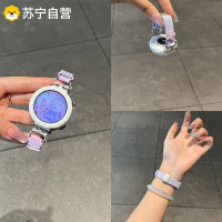 适用华为手表gt5/4表带新款手表GT6刺绣磁吸编织gt5/4Pro腕带时尚女生编织YS磁吸荣耀腕带3139a
