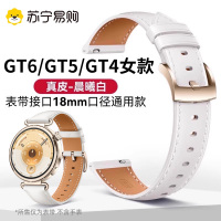 适用华为GT6表带真皮GT5/4时尚运动手表新款女gt5Pro(42mm)士米兰尼斯官方同款高级皓月银钢带女款3139g