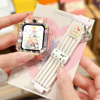 [kt喵]适用于小天才手表Z11表带Z10/Z9编织竖纹保护套z8a/z7s/z6a磁吸防摔壳腕带配件男女款/3139a