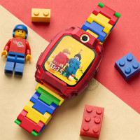 [秒变积木]适用于小天才电话手表表带Z11/Z10/Z9少年版/Z8树脂腕带z6pro创意保护套d3渐变壳秋冬3139a