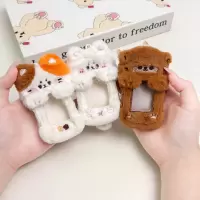 [毛绒小动物]适用小天才电话手表z10/z9/z8挂脖套z11毛绒吊坠z7a/z6s保护壳套d3通用男女学生款3139a