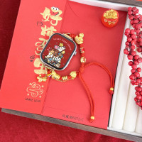 [马上发财]适用于vivowatchgt2表带新款马年限定iqoowatch红色编织手绳手表1/2/3男女高级3139a