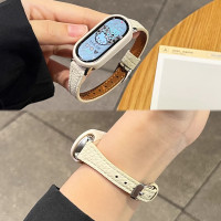 适用于小米手环10表带新款手表9陶瓷版小蛮腰8荔枝纹皮带7nfc女款运动智能腕带6秋冬季5高级感XL保护套3139a