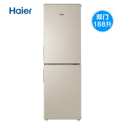 海尔(Haier) 双门冰箱188升无霜小型家用租房宿舍冰箱风冷无霜家用宿舍电冰箱BCD-188WDPS