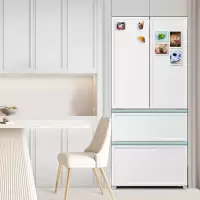 海尔(Haier)白巧系列461升超薄多门冰箱 零距离嵌入式 黑金净化除菌 BCD-461WGHFD45W9U1
