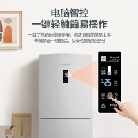 容声253升三门冰箱 一级双变频家用节能风冷无霜 出租房宿舍小型冰箱冷藏冷冻两用BCD-253WD12NP