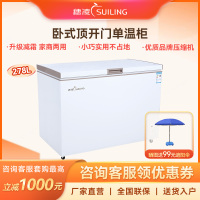 穗凌冰柜商用冰柜冷藏冷冻可转换减霜冷柜卧式速冻雪柜饮料水果鲜肉海鲜小冰箱餐馆饭堂大排档适用小冰柜BD-308K