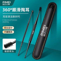 金达日美硅胶挖耳勺家用掏耳神器螺旋式采耳工具耳朵耳屎清洁套装8138D