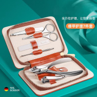 指甲刀不锈钢指甲剪工具包女士指甲钳修脚刀掏耳勺鼻毛剪套装8138P