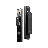 萤石 掌静脉3D人脸双摄猫眼大屏视频通话智能灯光智能锁 K500FVX