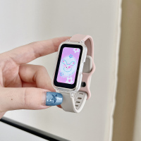 适用华为手环9表带新款网洞液态硅胶双扣HUAWEI band8腕带3139