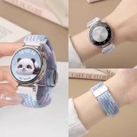 适用华为GT5手表watch4磁吸扣gt5pro托帕蓝gt4编织表带3139G