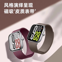 适用vivowatch GT手表科纳皮磁吸真皮表带watch3运动秋冬表链男生腕带3139G