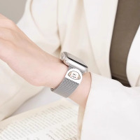适用苹果手表表带S10新款iwatchs9s8s7s6s5s4s3米兰尼斯细款金属3139G