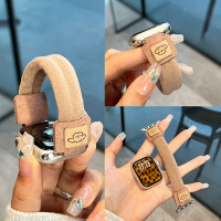 新年红适用苹果手表表带s10版新款iwatch98765女式发圈运动3139G