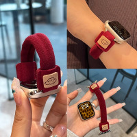 适用vivo gt腕带iQOO Watch GT发圈表带可爱狗狗女生秋冬款高级感3139G