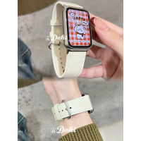 复古百搭官方同款平纹皮质表带适用小米手环9pro8pro红米watch3139G