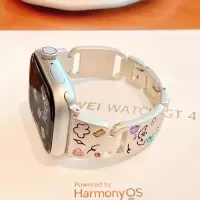 适用applewatch表带iwatchs10小狗彩钻手链苹果987腕带ultra2秋冬3139G