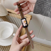 适用华为手环10表带腕带10nfc版智能运动手环十代替换带ins风高级感真皮男女生3139G