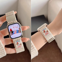 适用苹果S10手表iwatch9表带腊肠狗applewatch10磁吸S9新年新款S8编织8运动7女可爱3139G