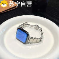 小方糖链条适用华为fit3手表表带watchfit4新款FIT4pro表链女士金属腕带智能运动手环FIT二三四代替换带高