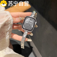 适用华为fit4手表表带watchfit4pro新款3金属2花朵镶钻手镯腕表智能运动WATCH FIT二三四代Pro腕带