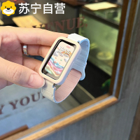 适用于华为手环10/9工字款8硅胶76pro手腕带健康智能NFC荣耀手环10/9夏季超粉嫩配色女款运动7舒适替换带配件