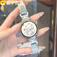 适用于华为手环10/9工字款8硅胶76pro手腕带健康智能NFC荣耀手环10/9夏季超粉嫩配色女款运动7舒适替换带配件