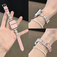 适用applewatch皓石星星金属拼皮表带iwatchS10/9/8/76彩钻质感苹果表带3139g