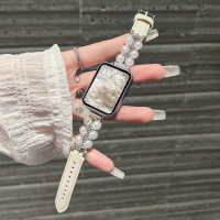 适用于vivowatchgt表带高级轻奢感iqoowatch双排月光白拼皮质watch5/3腕带夏季月光白3139g