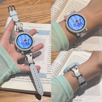 适用于华为gt6表带GT5/4新款金属条纹爱心猫高颜值智能运动帆布手表gt5/6Pro女士腕带女款高级感秋冬3139g