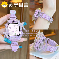 蝴蝶猫耳适用于小天才手表表带z11/z10/z9编织z8/z7保护套z6pro/d3儿童磁吸透气腕带配件秋冬款3139g