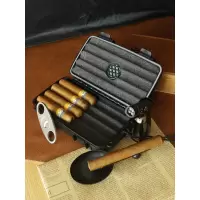 雪茄盒便携雪茄剪刀烟灰缸打火机随身雪茄保湿盒雪茄套工具套装