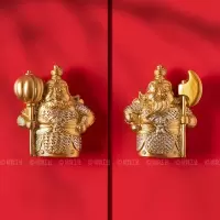 创意门神冰箱贴磁贴3d立体入户门装饰磁吸贴中国风