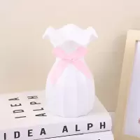 维诺亚仿陶瓷塑料防摔花瓶diy仿真植物插花盆电视柜茶几家居装饰摆件